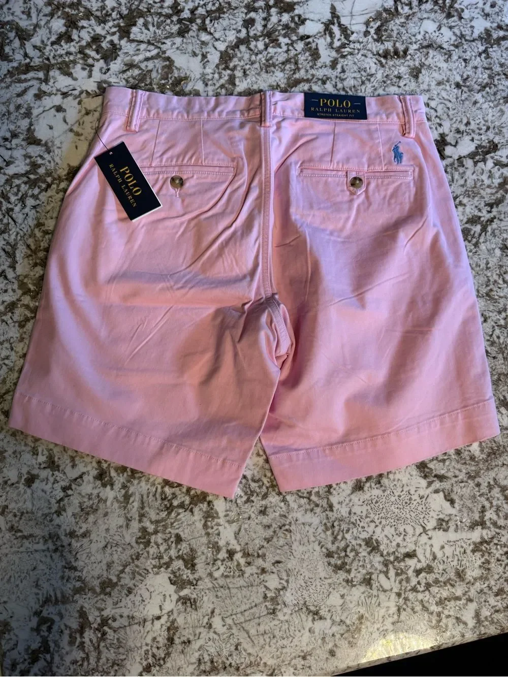Polo Ralph Lauren Stretch Straight Fit Chino Shorts Pink Size 30 NWT